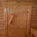 Дверь 40*800*1700 хвоя банная коробка с петлями на клиньях
